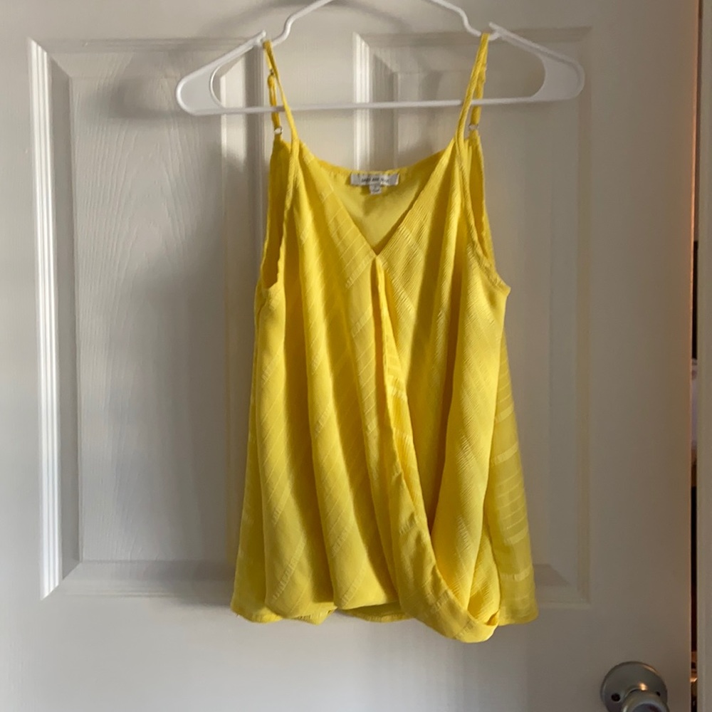 Bright yellow skies are blue tank